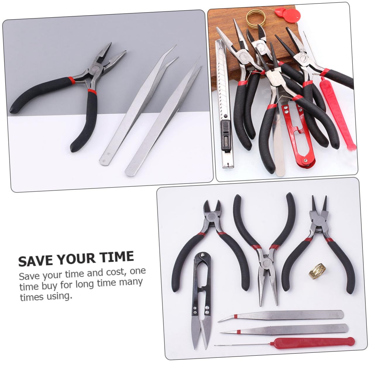 LALAFINA Pinze Per Gioielli Di Strumenti Per Creazione Gioielli Manutenzione Accessori Pratici Robusti e Duraturi Per Diy Fai Da Te