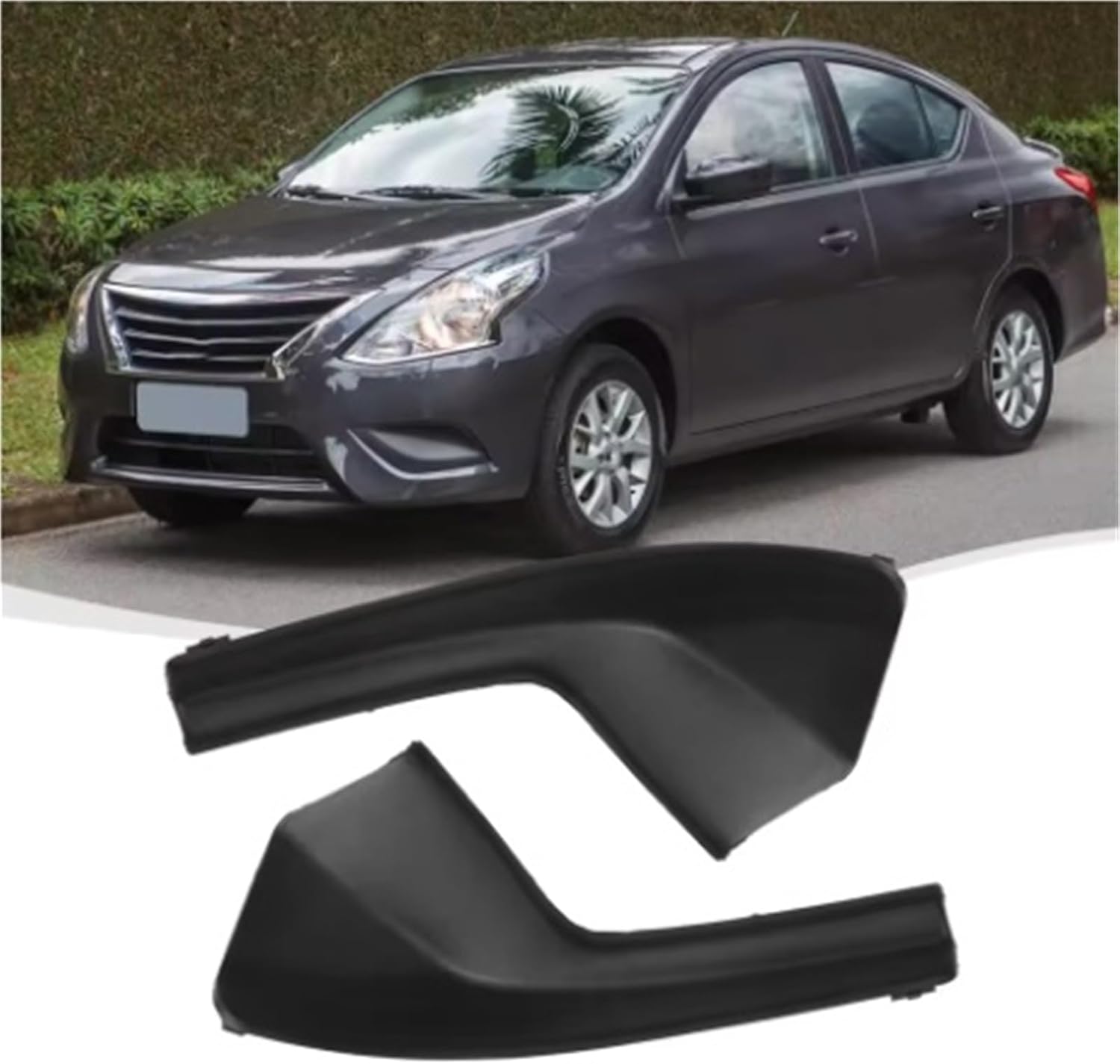 Wiper Side Cowl Cover Trim Panel 1Pair for Nissan for Tiida 2005-2010 Front Windshield Wiper Side Trim Cover Water Deflector Cowl Plate 6895-ED50A 66894-ED500