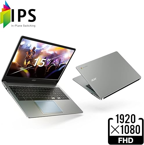 Miniatura 3 de Acer Chromebook 315 Laptop Intel Celeron N5100, pantalla IPS Full HD de 15.6 pulgadas, gráficos Intel UHD, 8 GB LPDDR4X, 64 GB eMMC, Wi-Fi 6, audio