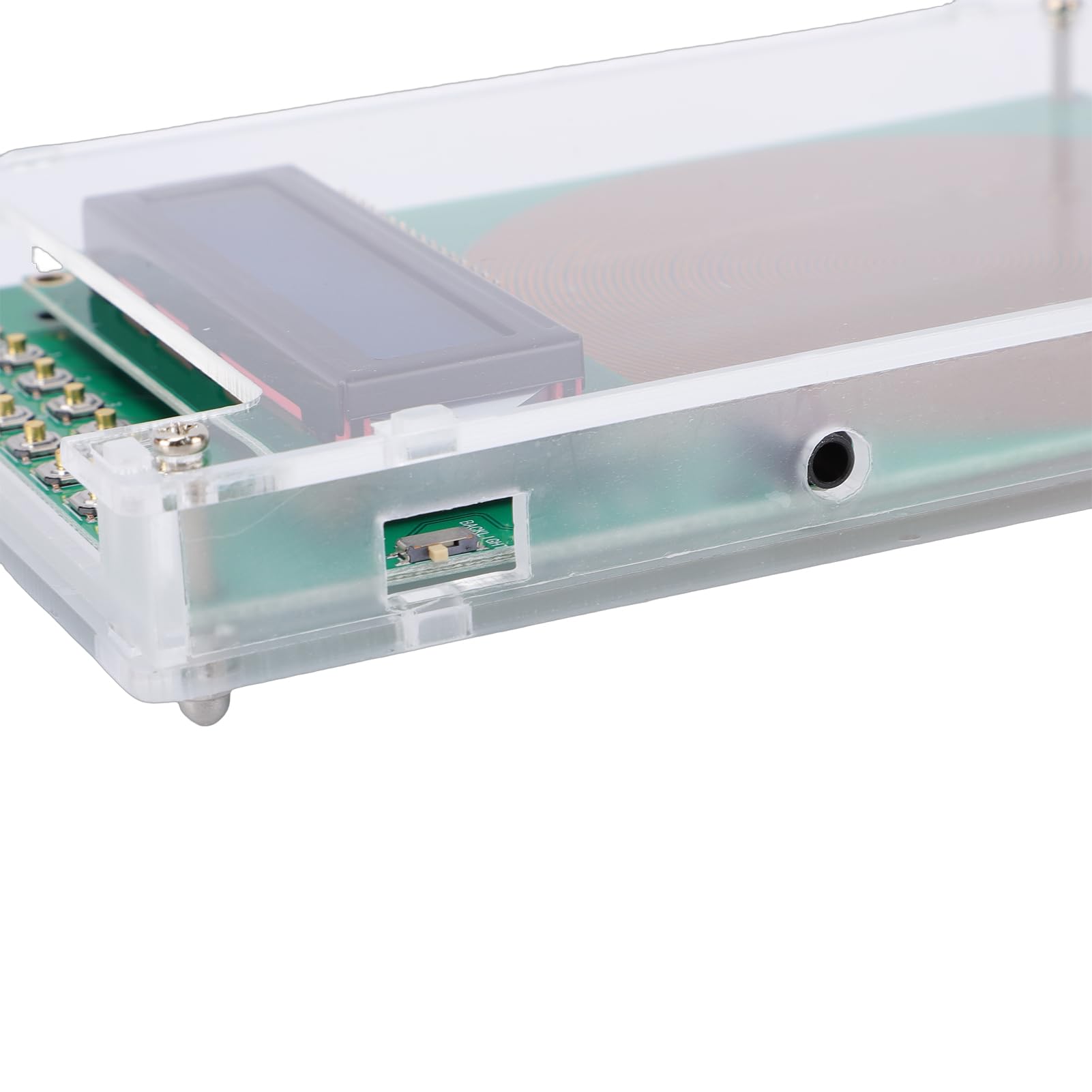 Generatore di risonanza Schumanns regolabile 0,1 Hz-30000 Hz, generatore di frequenza di guarigione portatile Ricarica USB Dispositivo di guarigione a onda sinusoidale per (Placcato in oro con cassa