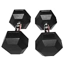 USI UNIVERSAL Dumbbells Set For Home Gym, 7.5kg Dumbbells Set Of 2, HDB Professional Hex Dumbbell Rubber Steel Dumbbell Set, Dumbbell Set For Home Workout, Rubber & Alloy Steel gallery image