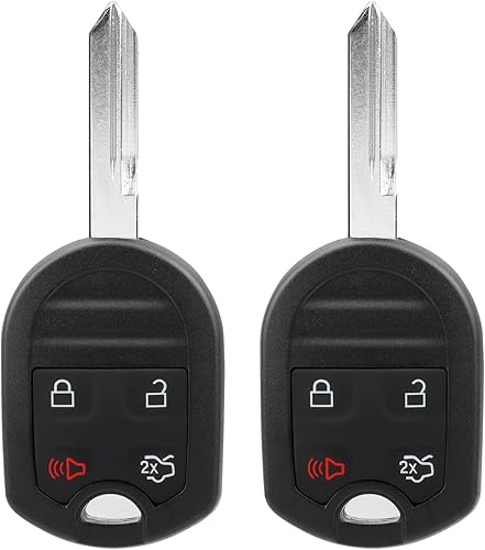 NPAUTO 2 llaveros de repuesto para Ford Expedition Mustang Escape Fusion Edge Taurus Explorer, Mercury Sable, Lincoln Navigator y más, CWTWB1U793