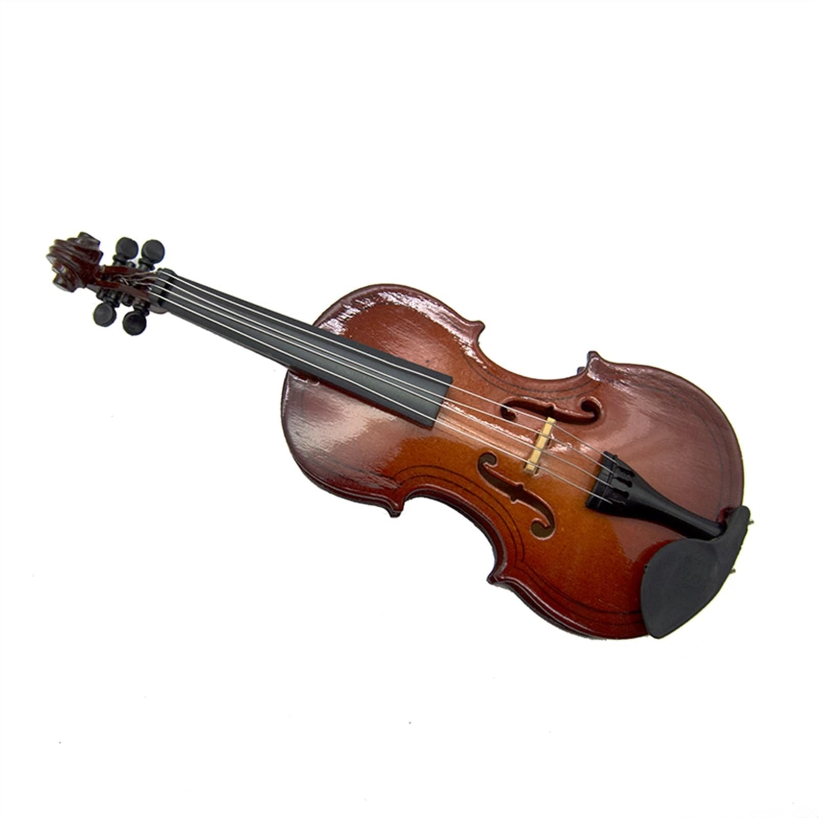 Mini Violon Décoratif En PP - Ornement Maison De Poupée Ou Décoration - Brun