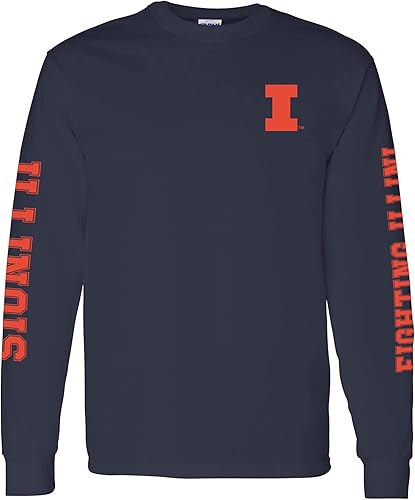 Miniatura 7 de Estampado de manga doble de la NCAA, color del equipo, universidad, universidad