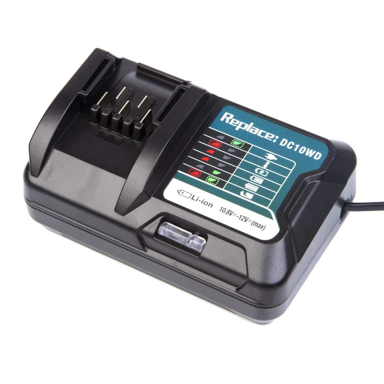 DC10WD DC10SB DC10WC Charger 12V 10.8V, Replace For makita 12V 10.8V Battery BL1021B BL1041B BL1015 BL1016 197396-9 BL1040B BL1040 197406-2 CXT