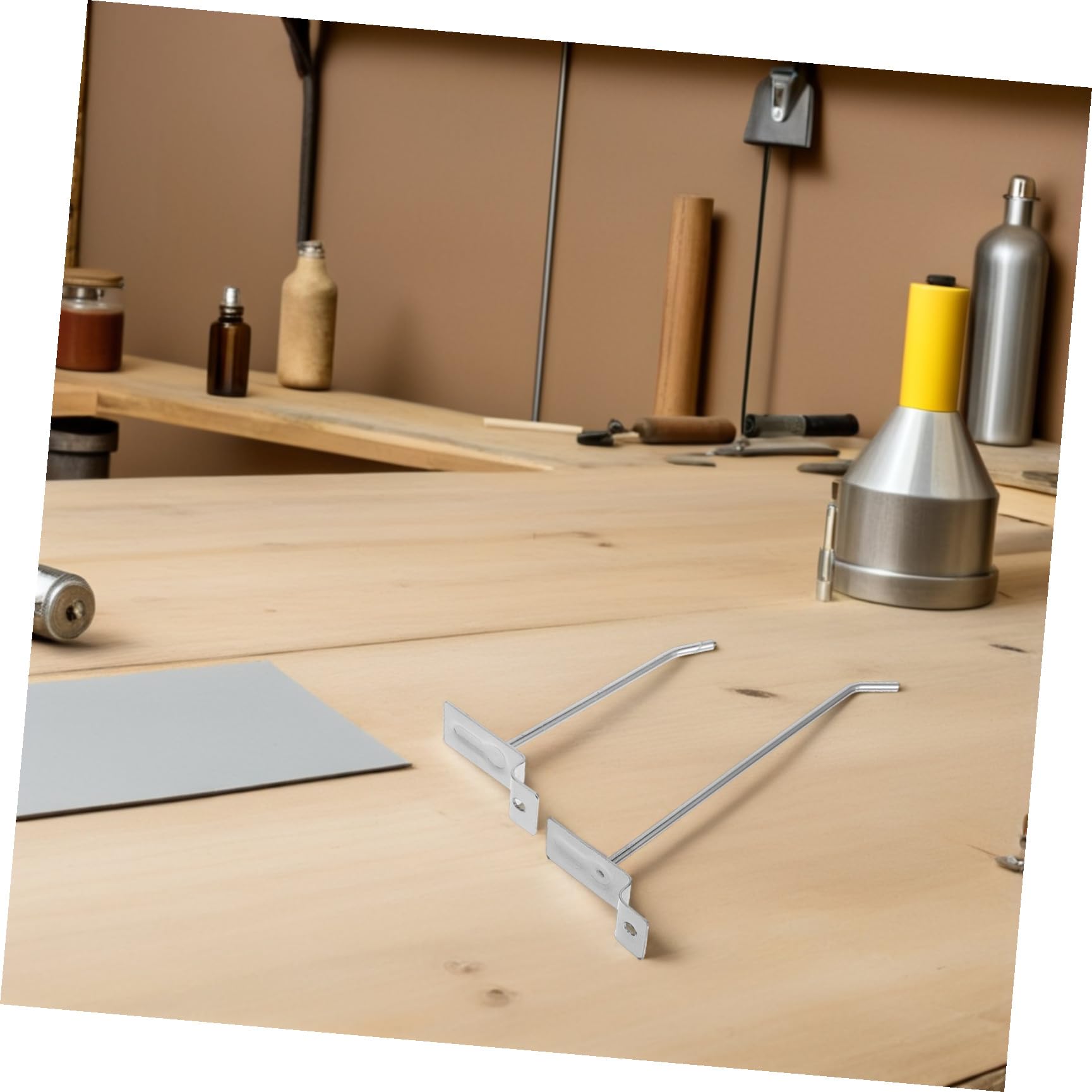 Robuste Metall Lochwandhaken 40 Stück 10 CM/15cm für Garagen und Büromaterial Aufbewahrung Haken für Lamellenwand und Werkzeughalter