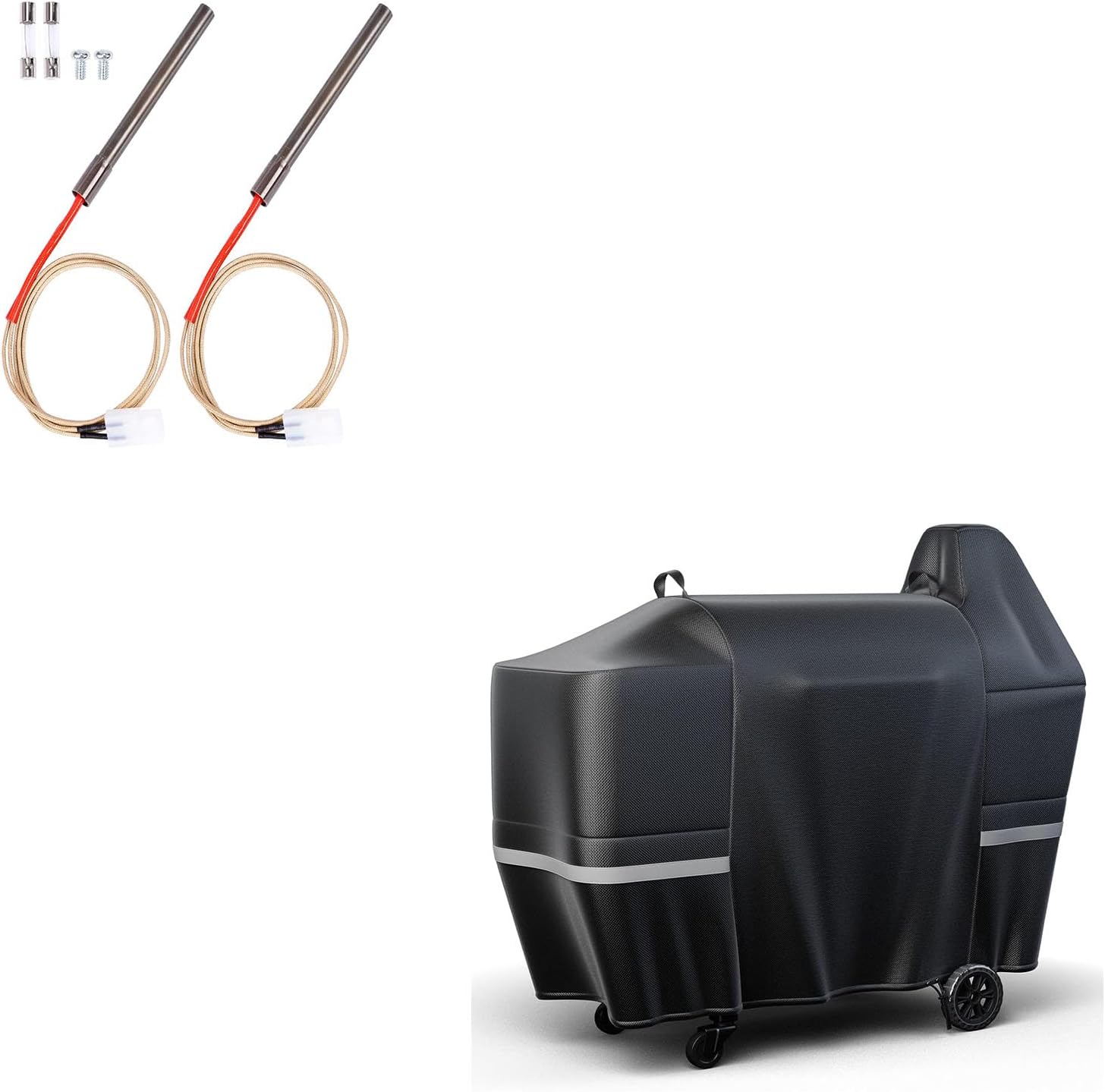 QuliMetal Grill Hot Rod Ignitor Kit Replacement Parts and Grill Cover for Pit Boss