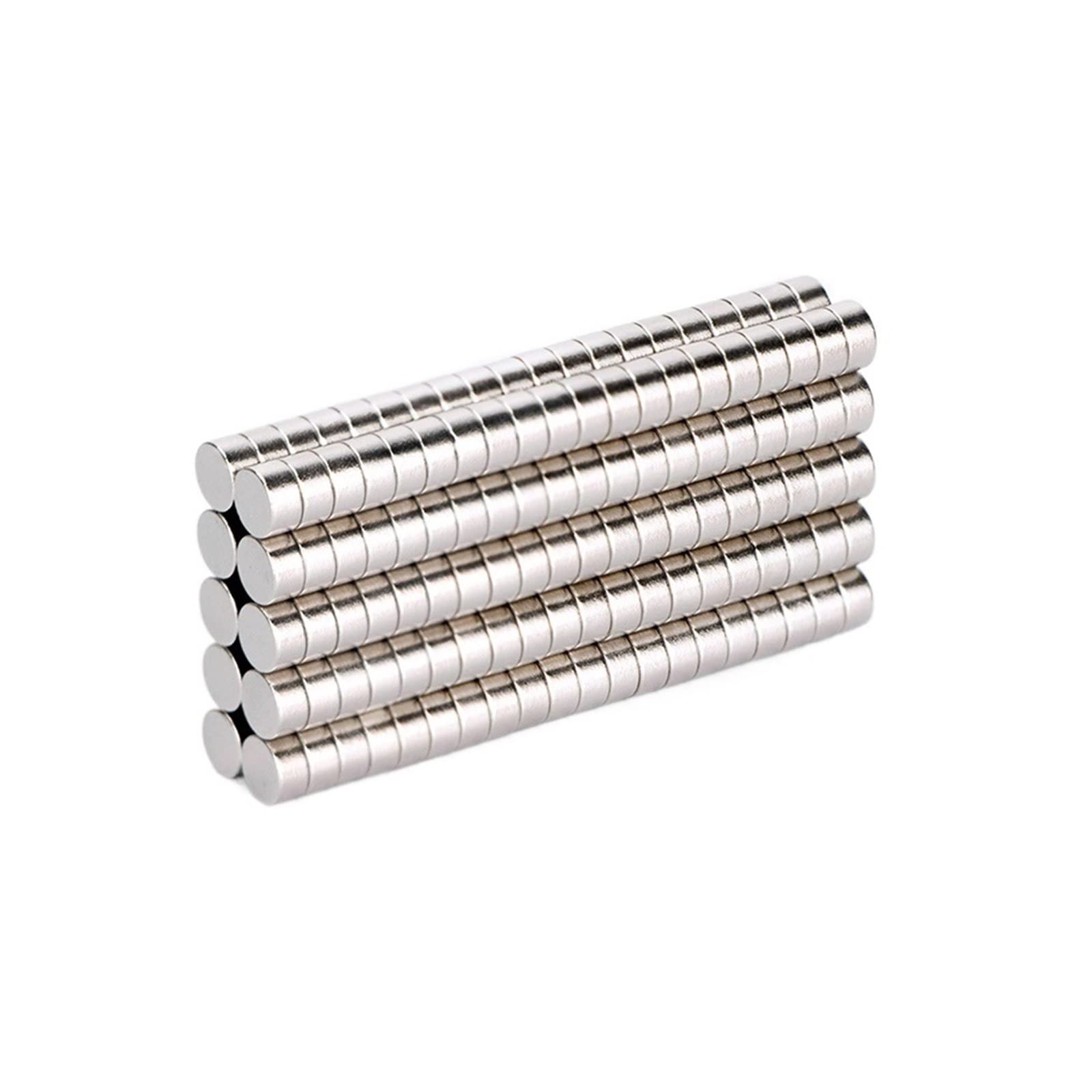 50pcs Small Neodymium Magnets - 3mm X 1mm Disc/Cylinder, Nickel Plated, Strong Rare Earth 9 thumbnail image