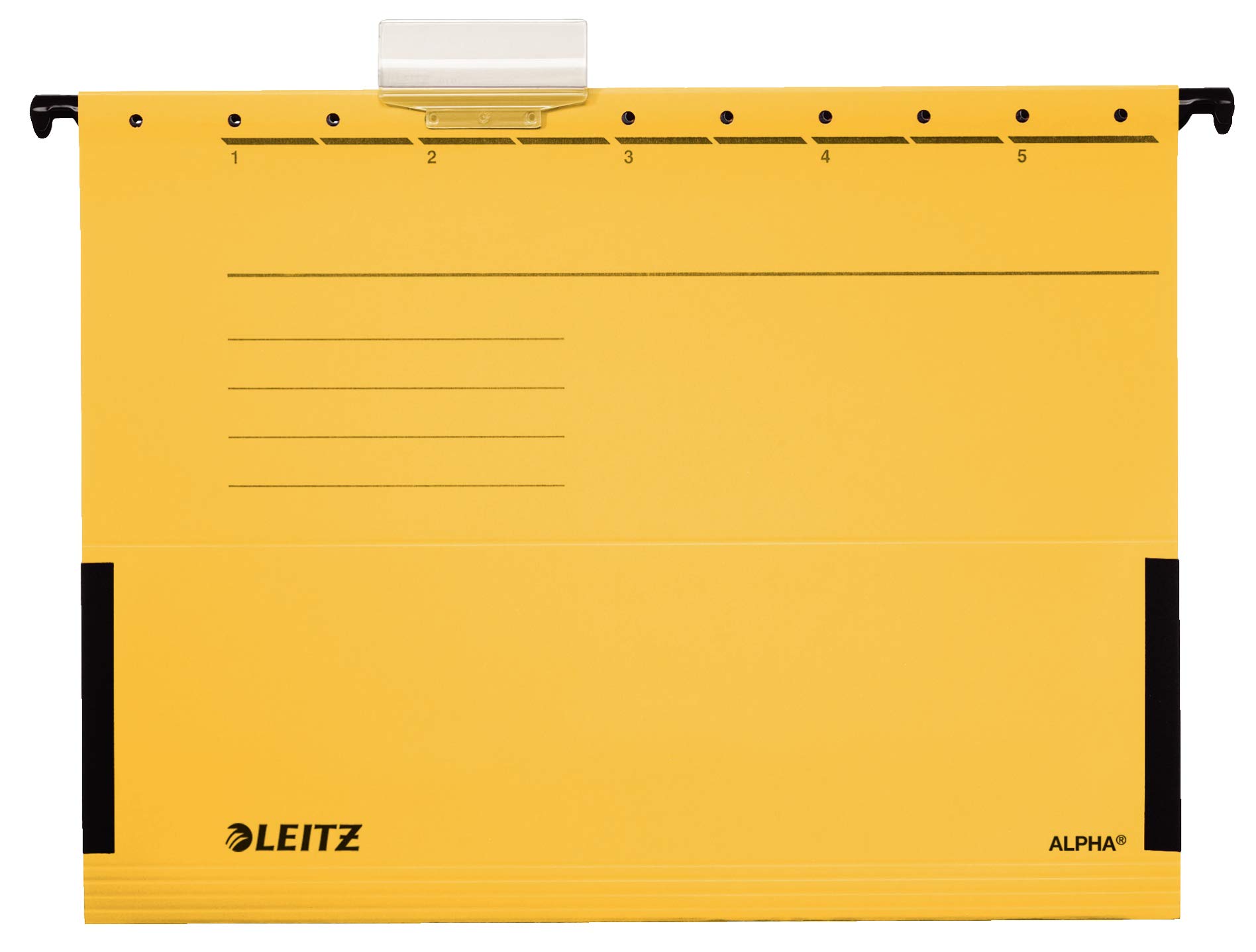 Leitz 19863015 Suspension binder Alpha A4 Yellow 5 pcs/pack 5 pc(s)