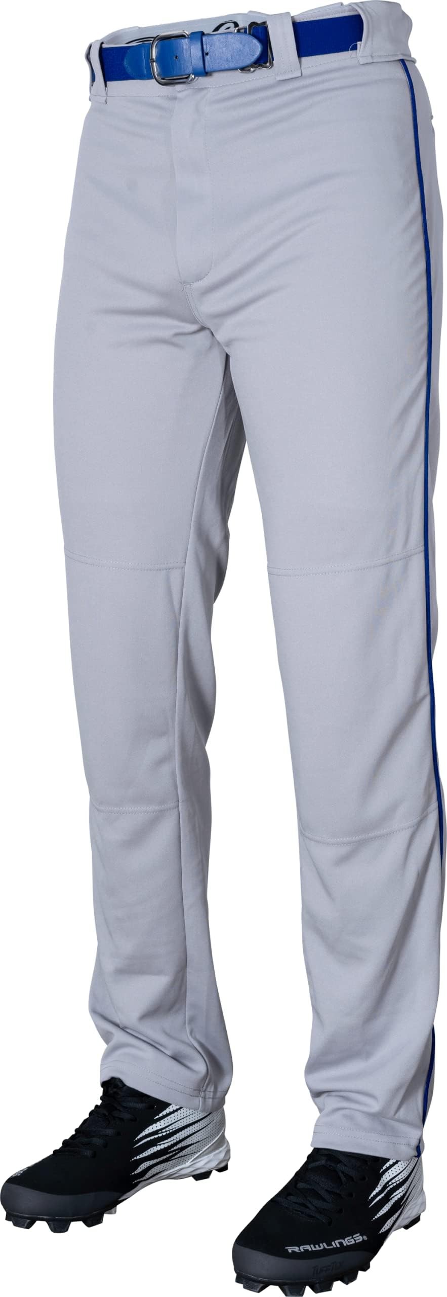 Rawlings | Men’s Semi-Relaxed Full Length Baseball Pants | Piped | Adult Sizes | Multiple Colors