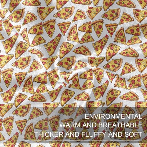 Couverture jaune pizza pour ne plus avoir froid aux pieds sur le canapé - 8
