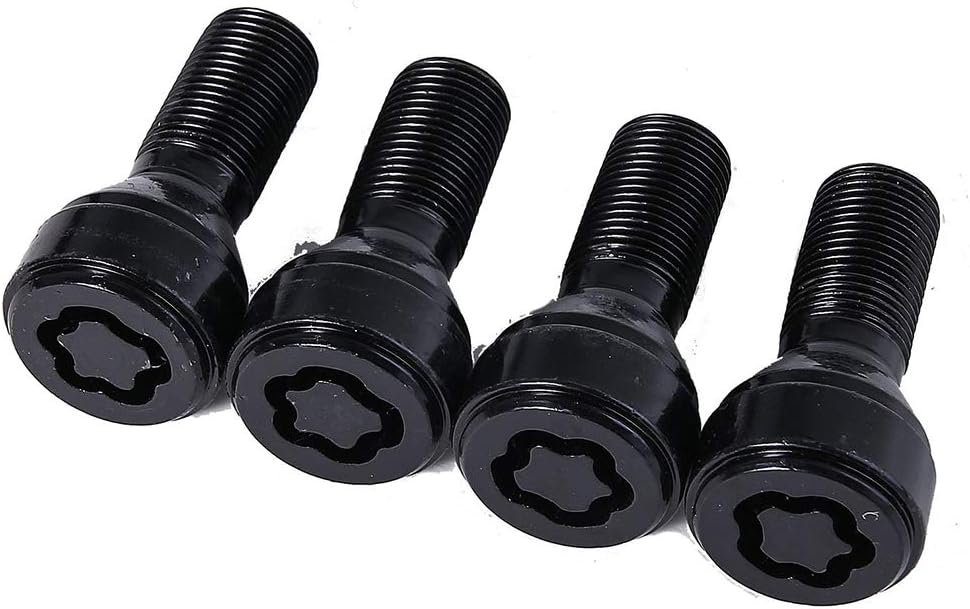 Cheriezing 36136792851 Anti-Theft Wheel Stud Bolt Locks 14 x 1.25MM with 1 Key Compatible with E70 E71 F10 F30 F22 F32 G11 F01 F25 F26 F12 … : Automotive
