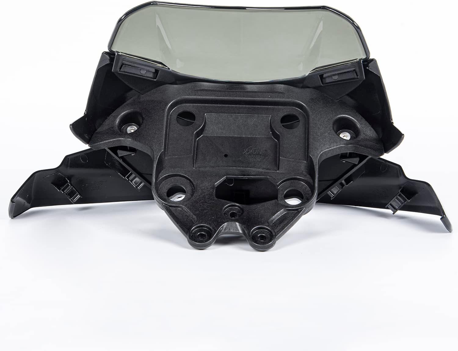 Motorcycle Front Headlight Fairing Cowl with Dark Smoke Windshield Deflector Windscreen Visor Compatible with Speed Triple 1200 RS 2021 2022 2023 2024, Glossy Black
