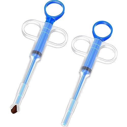 2 Pieces Pet Pill Plunger Popper for Small Cats Dogs