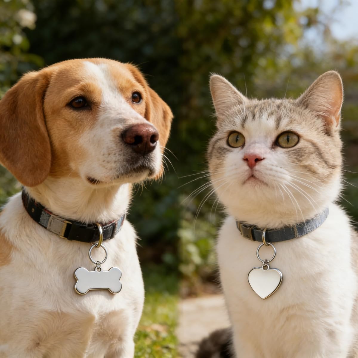 Heat Transfer Keychain Blanks Metal Pendants DIY Charms For Personalized Gifts Craft Supplies Pet Tags 10 Pcs