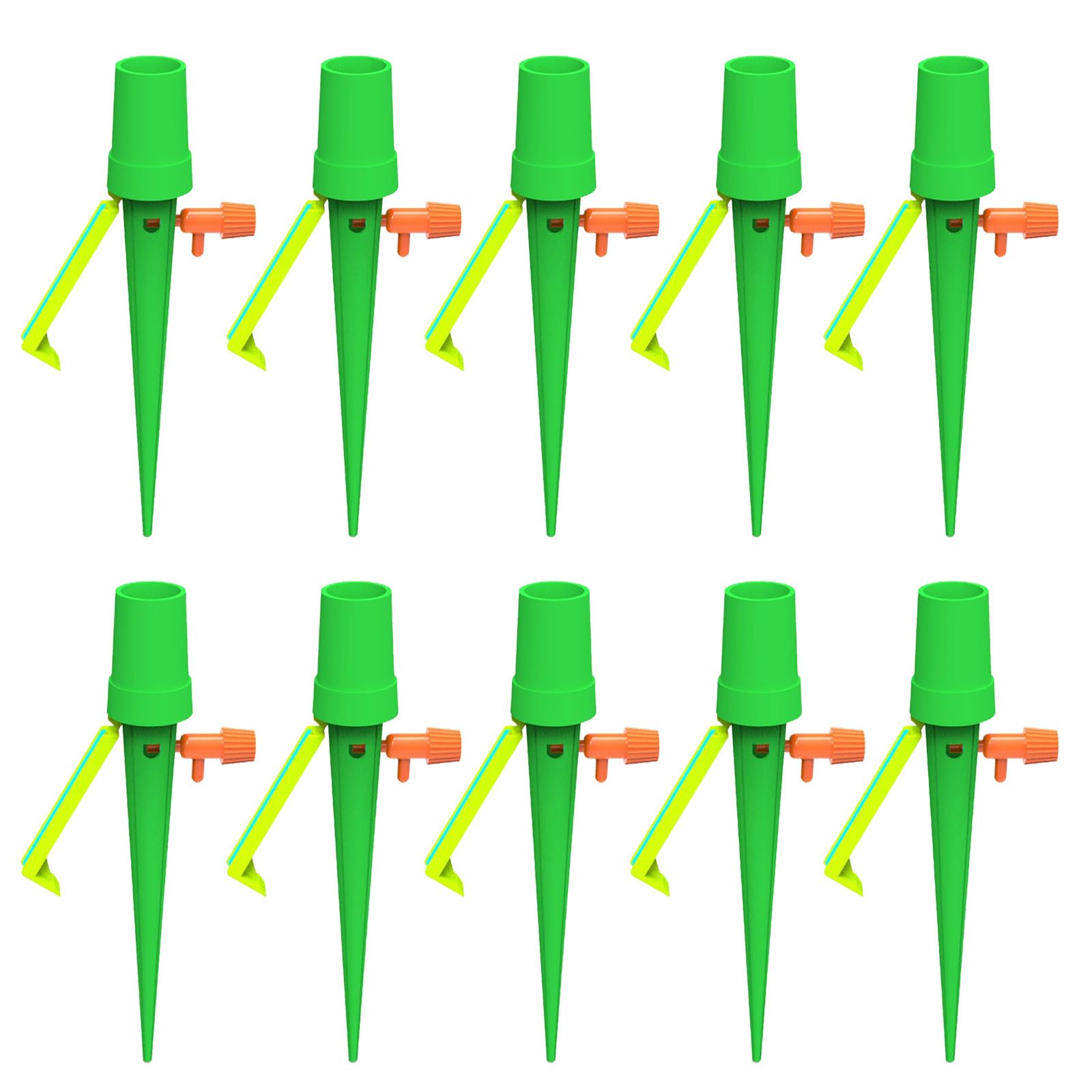 Xjdzineq 10Pieces SelfWatering Stakes Automatic Spikes with Easy Valves for Efficient Plant Irrigation Gardening Tool Selfwatering Spikes