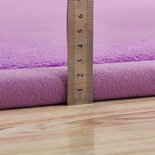 Miniatura 6 de Lyfreen Alfombra moderna de espuma viscoelástica para niños y niñas con diseño de flores, alfombra para niños y niñas, ultra suave, para dormitorio