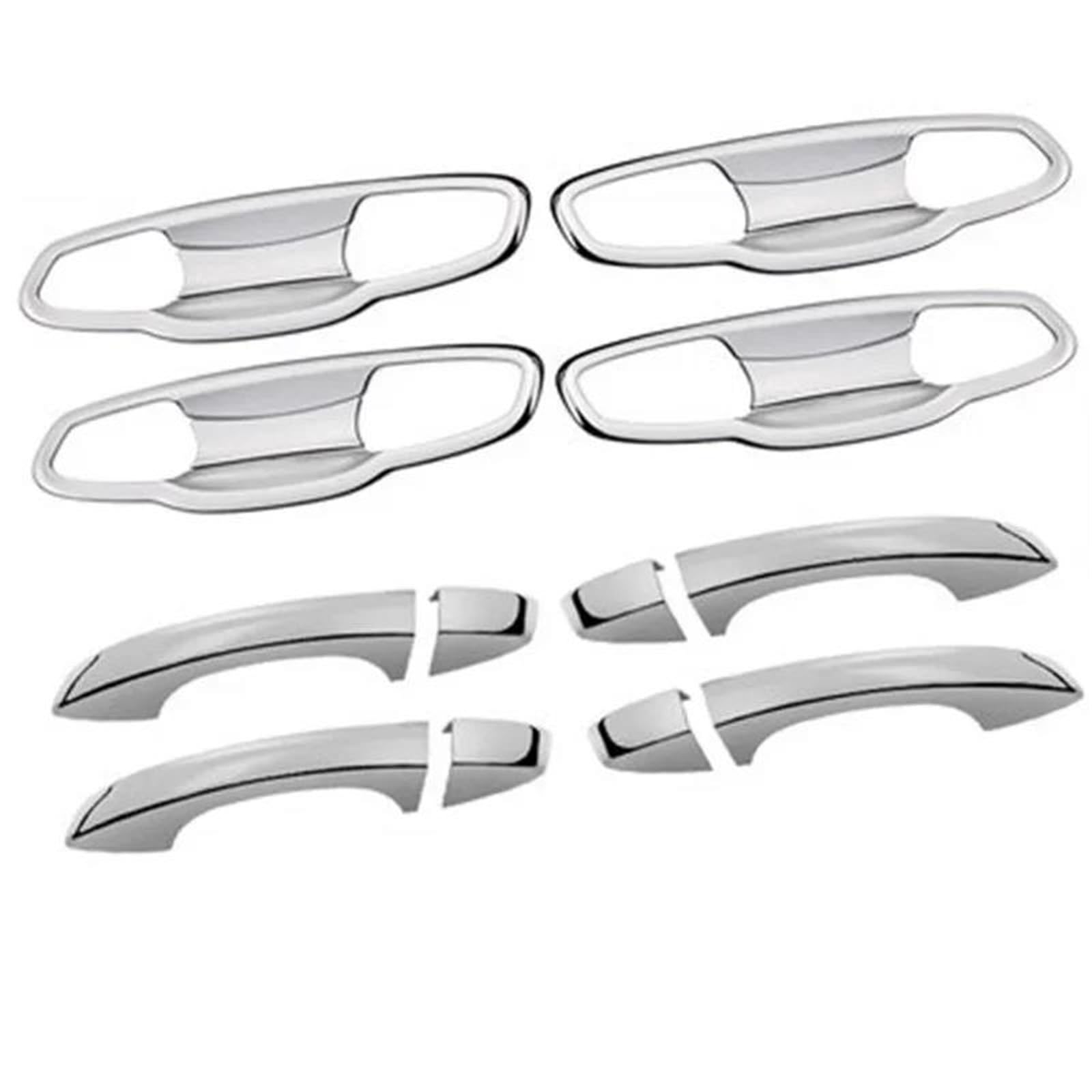 Csspdm Style5 Car Styling Abs Chrome Door Handle Protective Covering Cover Trim Handle Bowl For Skoda For Kodiaq 2017-2020(Style5)