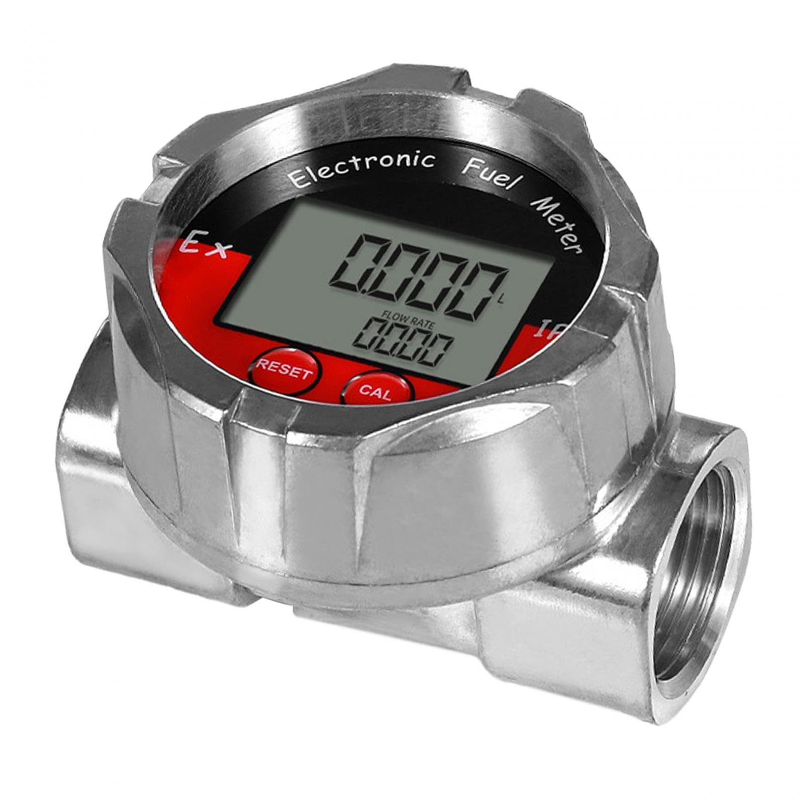 Compteur Compact et Robuste avec Filetage,Argent,93 x 32 x 68 mm