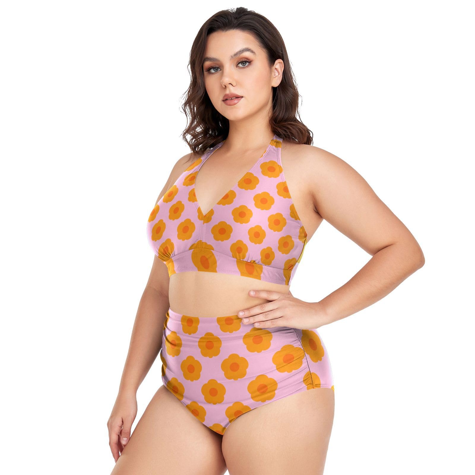 FRODOTGV Costumi da bagno donna taglie forti L-4XL