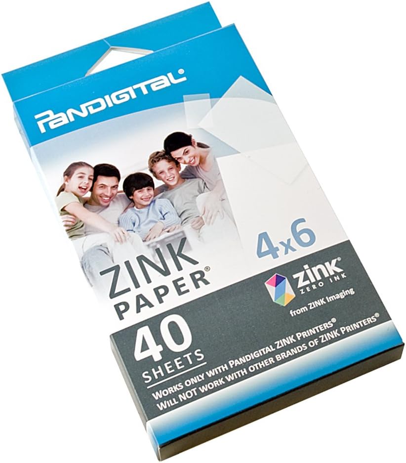 PANDIGITALPaper for Zero Ink Printer - 40 Pack