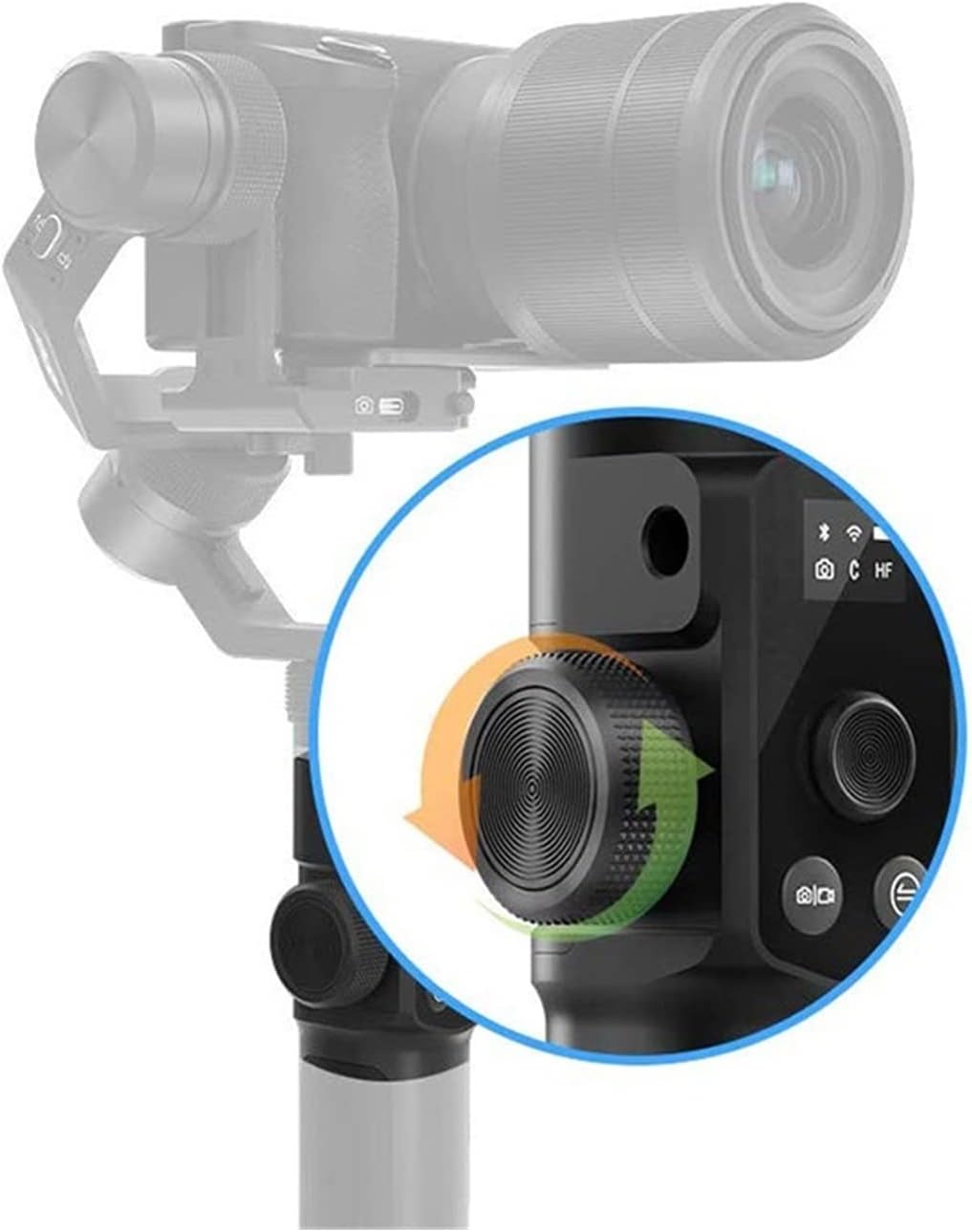 Camera stabilizer 3- Handheld Gimbal Stabilizer for Mirrorless Pocket Action Camera for Outdoor Video Recording
