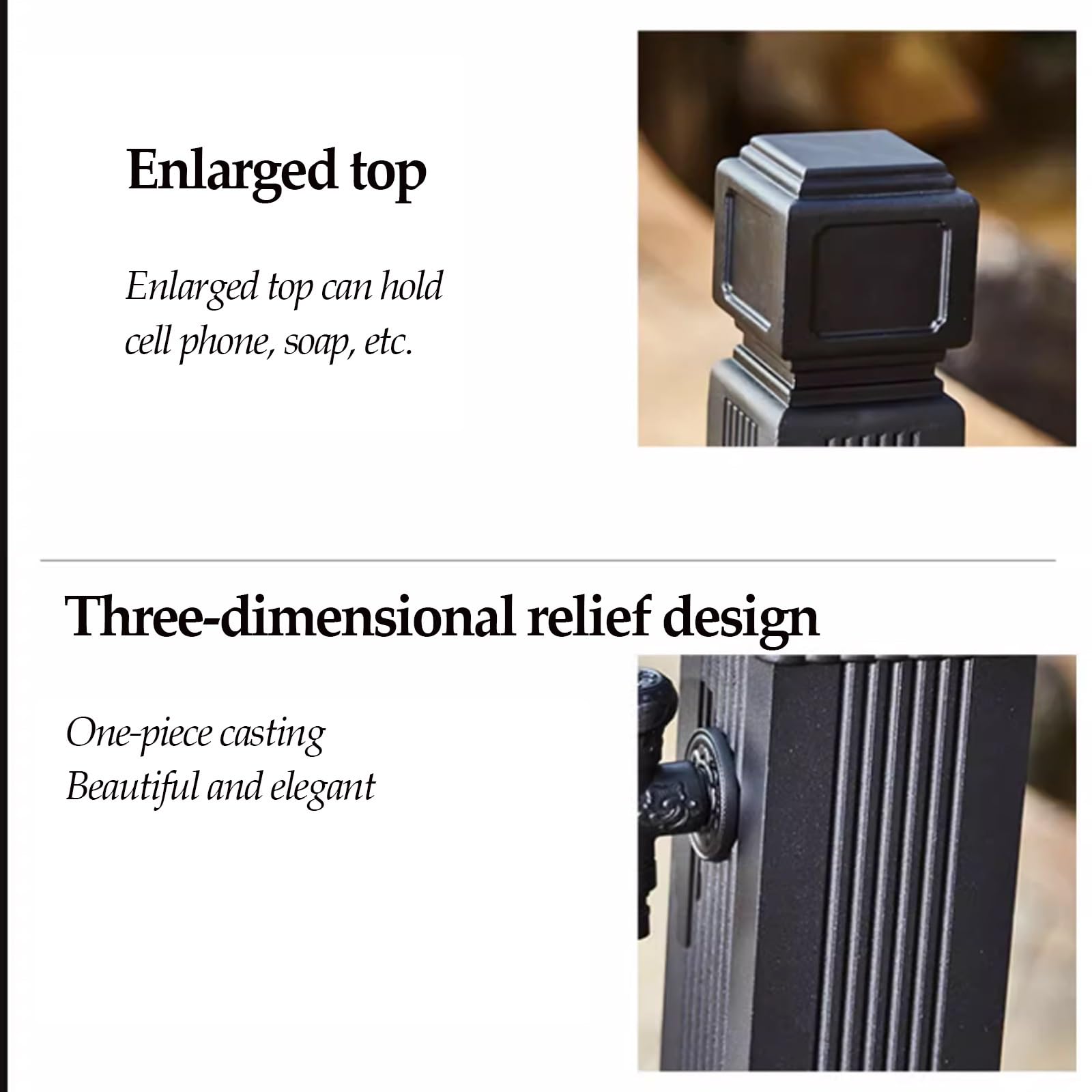 Columna vertical anticongelante para fuente de agua al aire libre con pistola de pulverización de manguera de latón, hidrante resistente a la intemperie para lavado de automóviles y riego de jardín