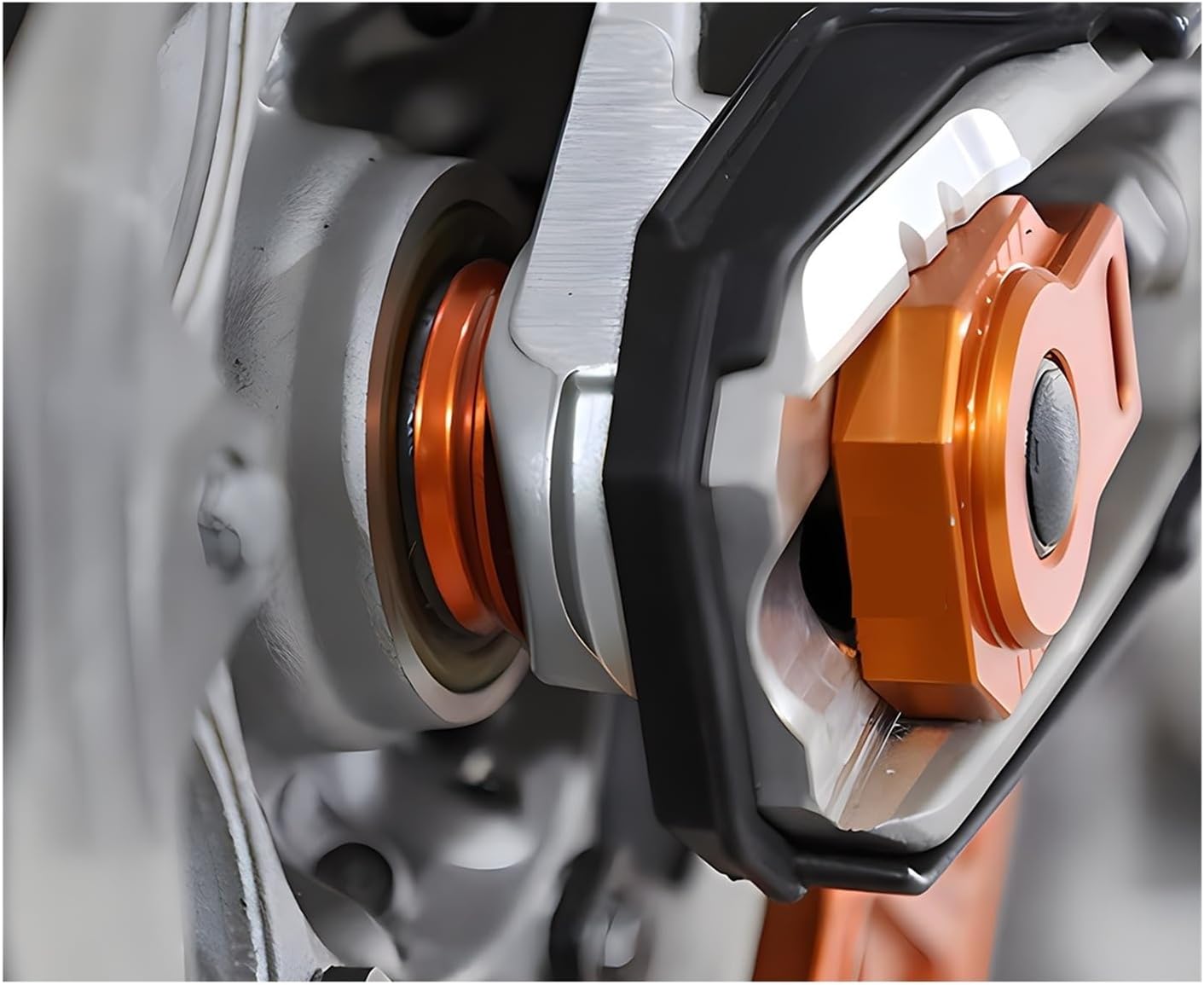 Axle Blocks Chain Adjuster Tensioner Compatible With XC XCF SX SXF EXC EXCF 125 250 300 350 450 500 TC TE FC FE TX 2008-2023(20MM Type B Orange)