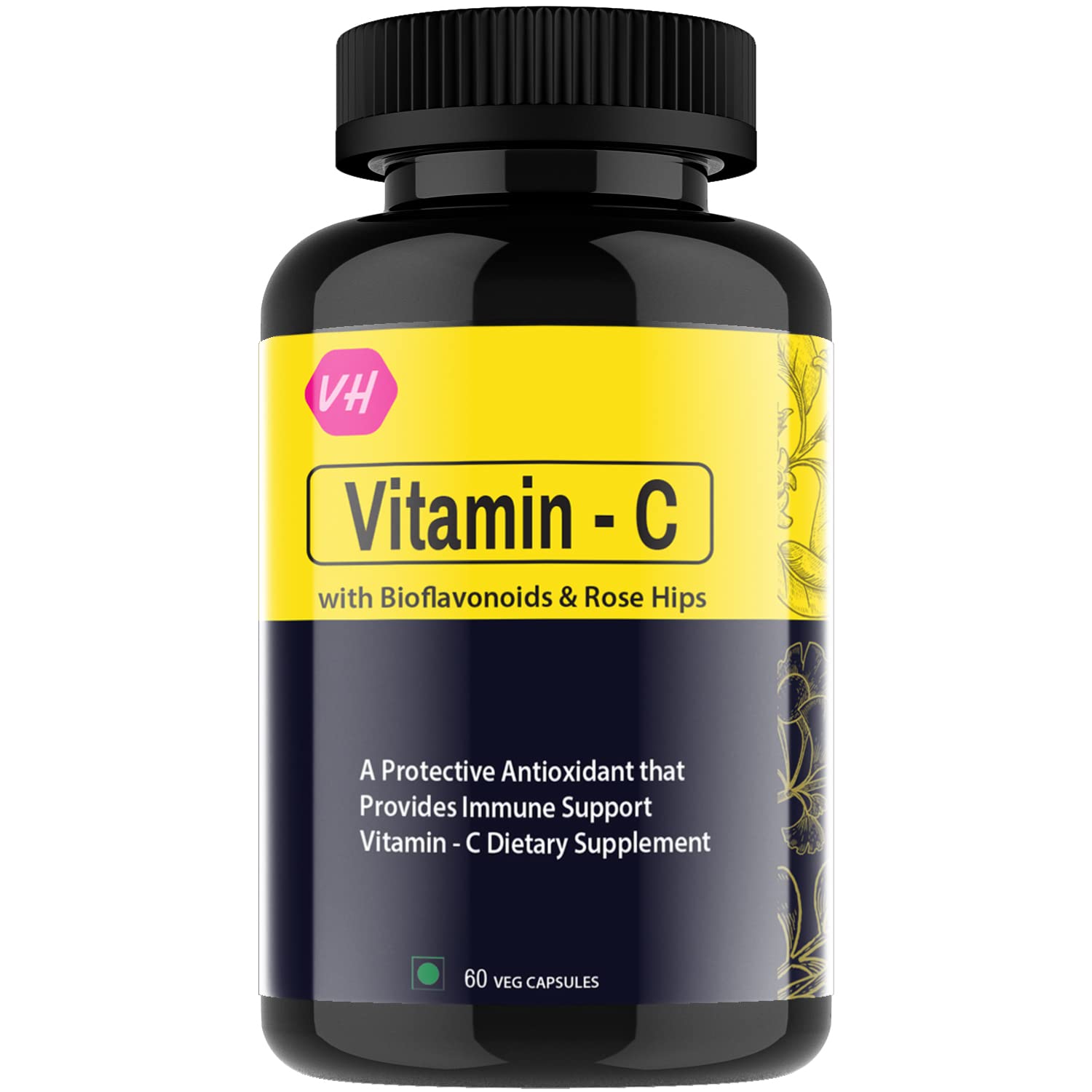 Vitaminhaat Vitamin C with Bioflavonoids & Rose Hips 60 Capsules (B09KCKR6KG) Amazon Price History, Amazon Price Tracker