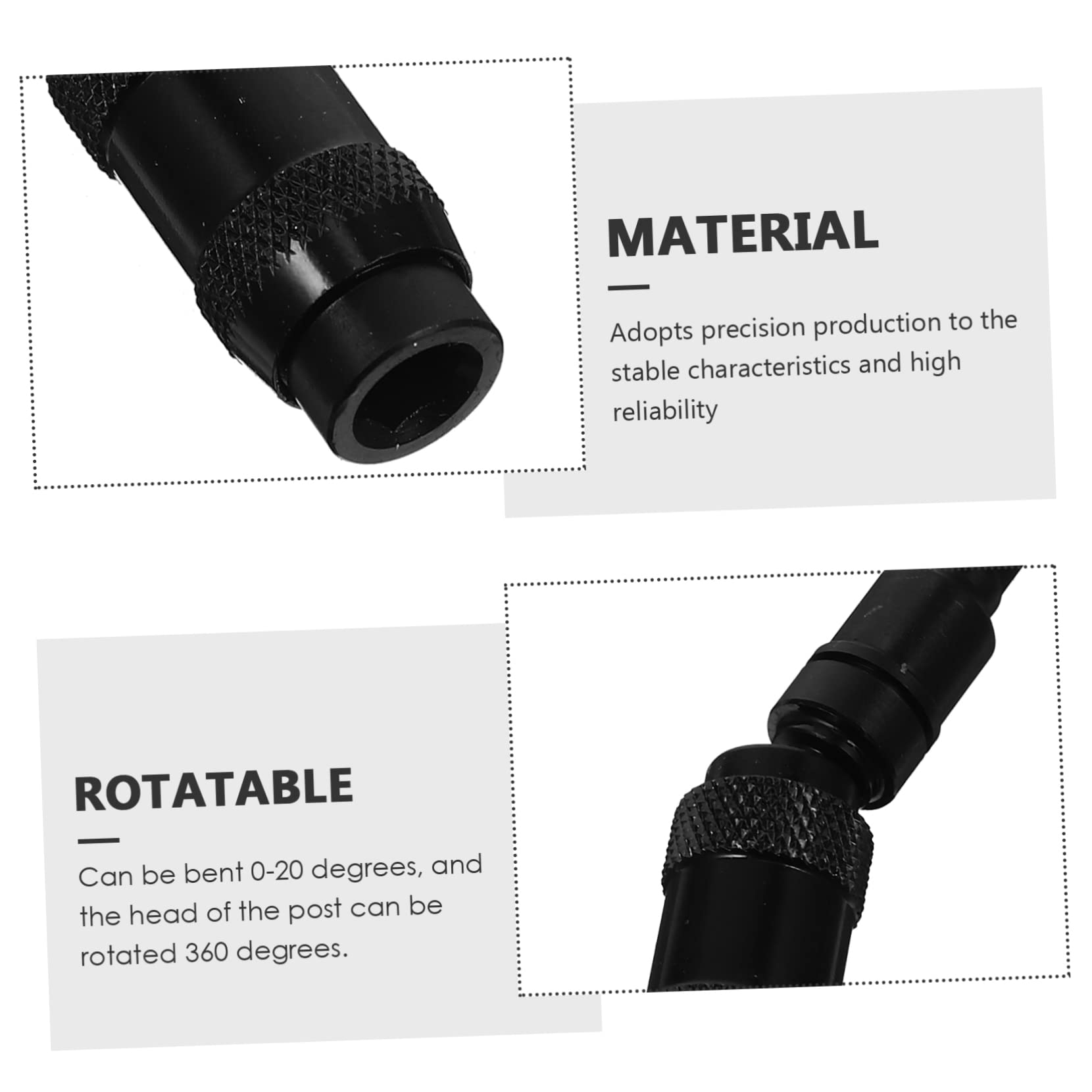 Hemobllo 3pezzi Cacciavite Magnetico Flessibile Con Prolunga Porta Inserti Per Avvitatori Elettrici e Manuali Rotazione e Angolo Flessibile Strumento Professionale Per Lavori Di Precisione