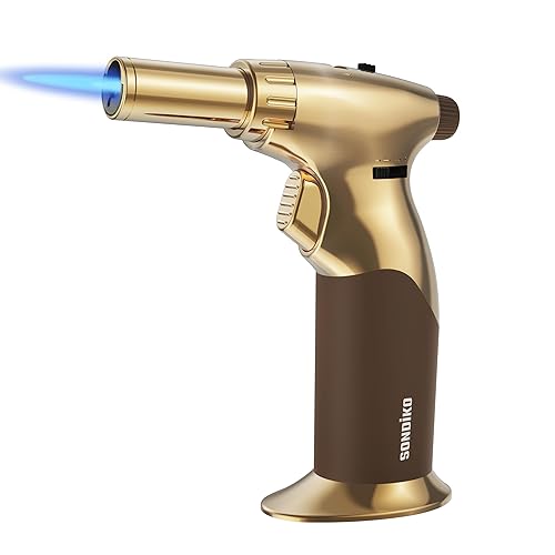 Sondiko DUAL Style Flame Butane Torch Lighter, Adjustable Flame Size