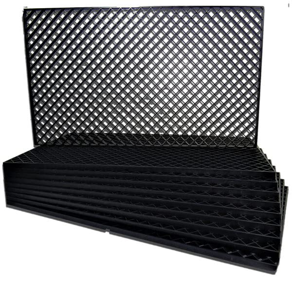 eco-filtration Pond Filter Grid | Media Support Tray | Egg Crate Coral Reef Marine Aquarium Fish Tank (10 x Filter Grid)