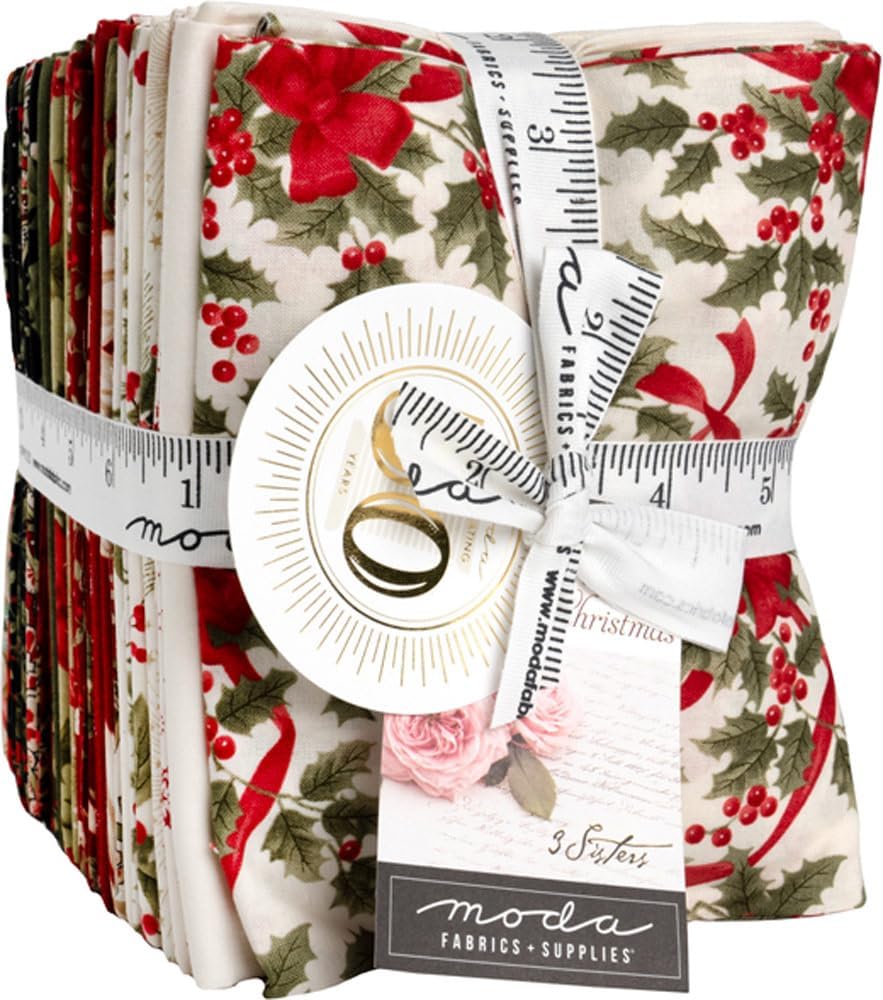 3 Sisters Candlelight Christmas 35 Fat Quarters 1 Panel Moda Fabrics 44420AB