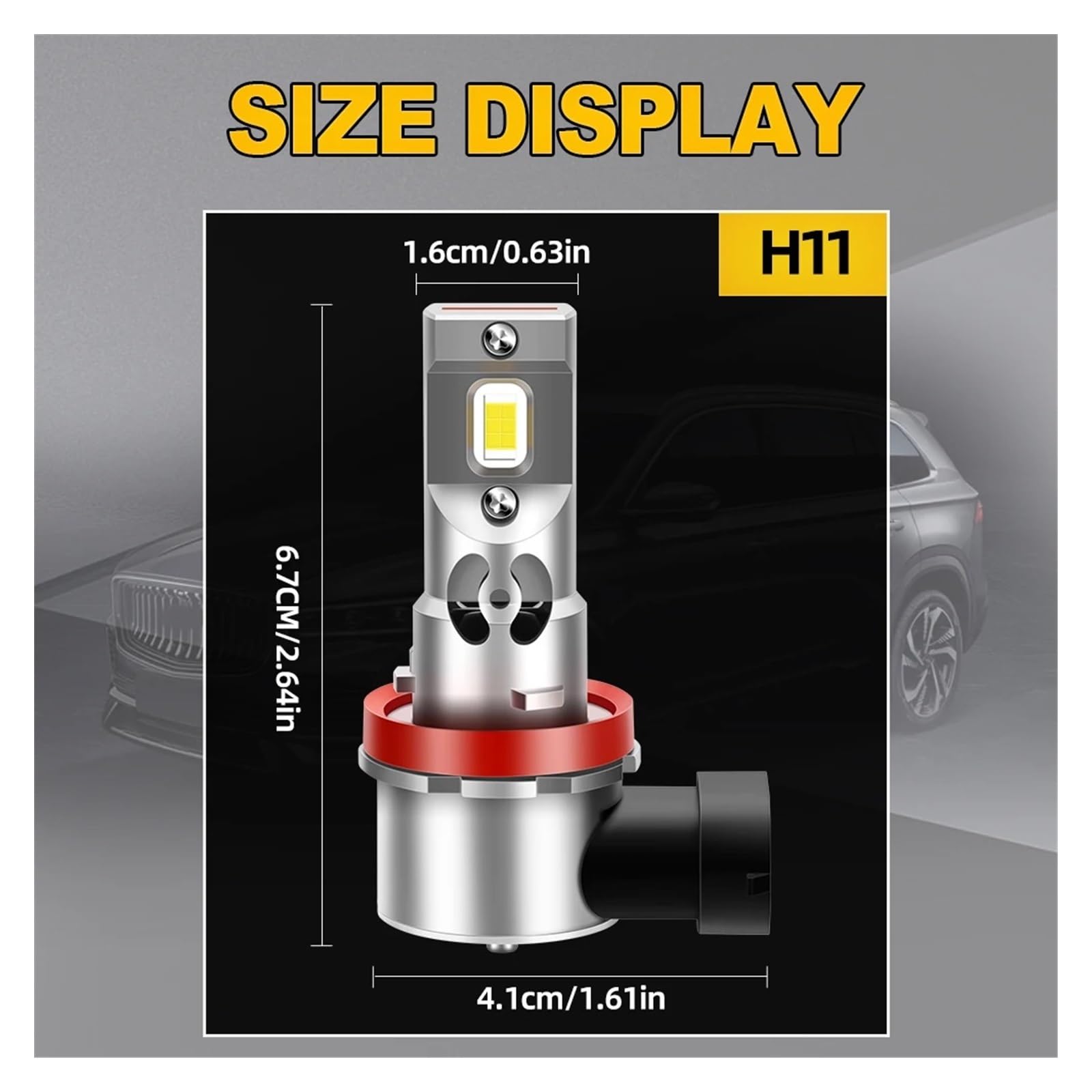 Phare Assemblage pour GSXR600 2006 2007 Et 2011 2012 LED Très Brillante H11 Moto Phare Scooter Lampe 12V 6000K 15000LM(1)