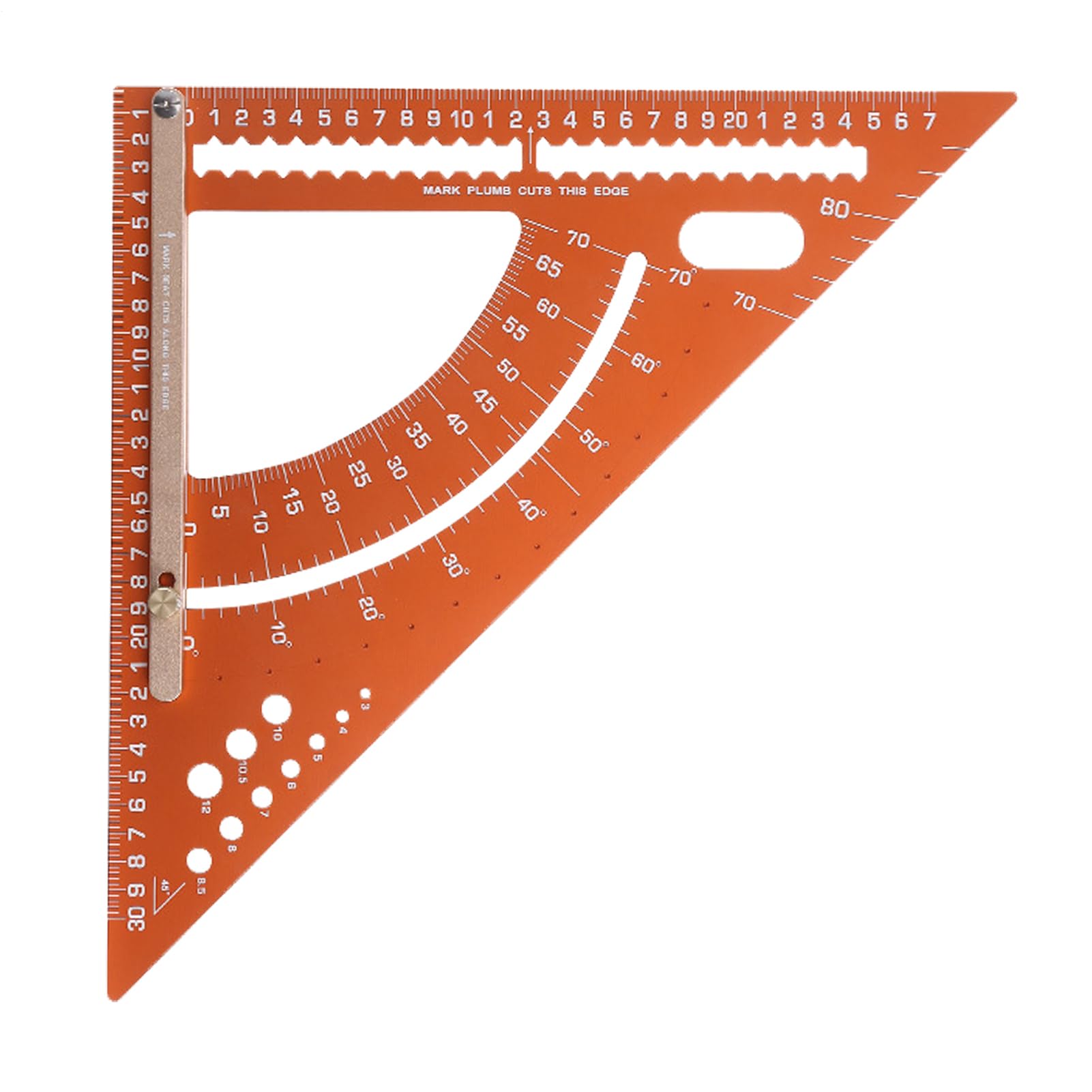 Équerre De Menuisier Outil Règle Triangulaire de Mesure avec Angle Réglable