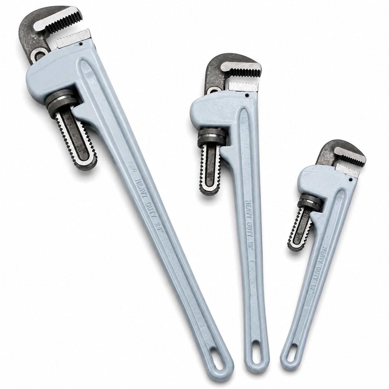 Stark - Juego de 3 llaves de tubo de aluminio ajustables (14, 18, 24 pulgadas)