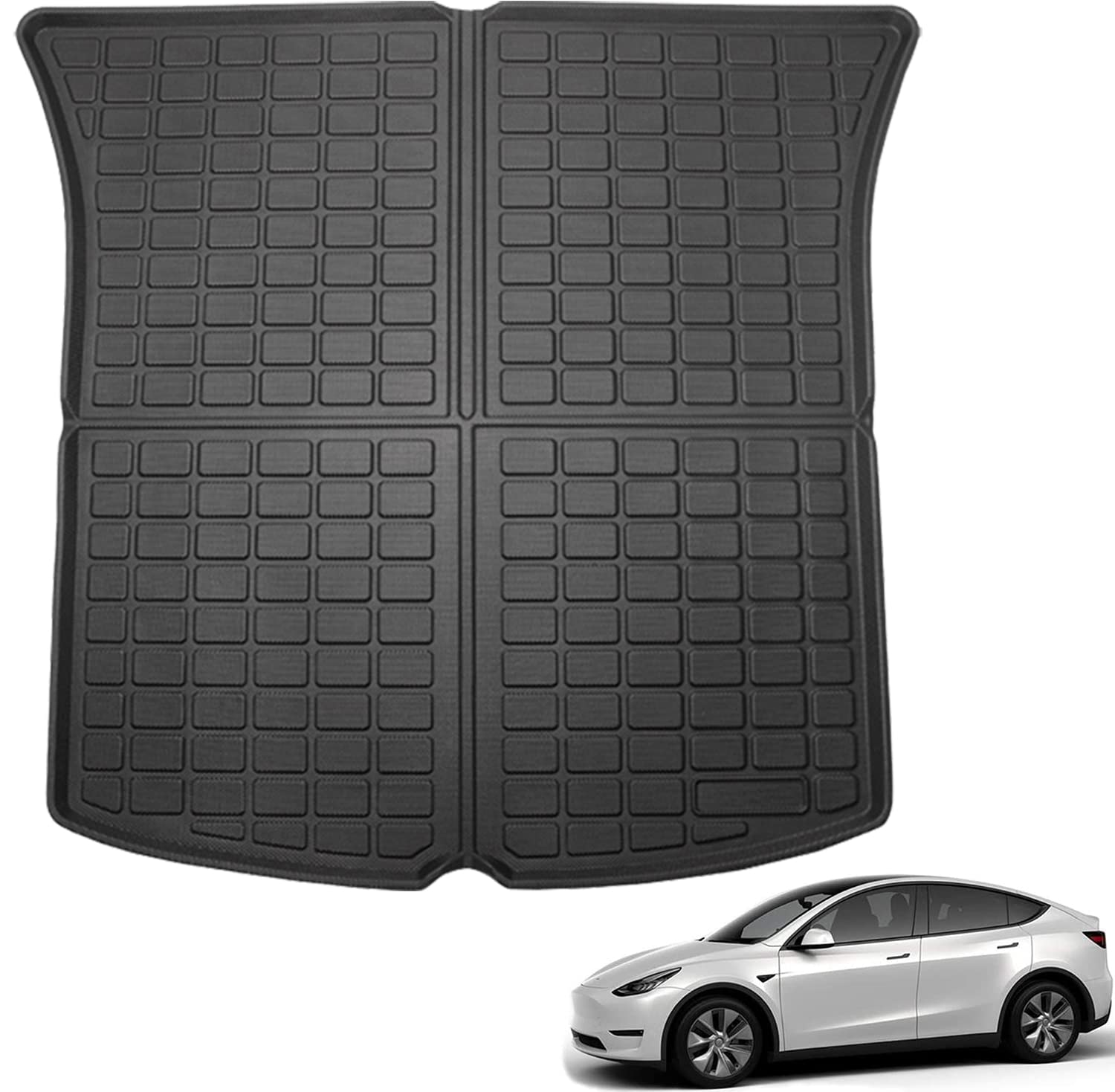 Photo 1 of Fit Tesla Trunk Mat Cargo Liner All Weather TPE Mat for Tesla (Model Y?Rear Trunk Mat?)