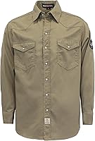 Vista 13 de BOCOMAL Camisas FR 6.25oz Camisas de soldadura ligeras resistentes al fuego Camiseta retardante de fuego para hombres