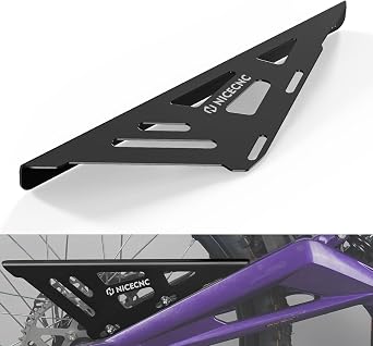 NICECNC Black Chain Guard Protection Compatible with Surron Light bee X/S/ L1E Compatible with Segway X160 X260 See Fitment