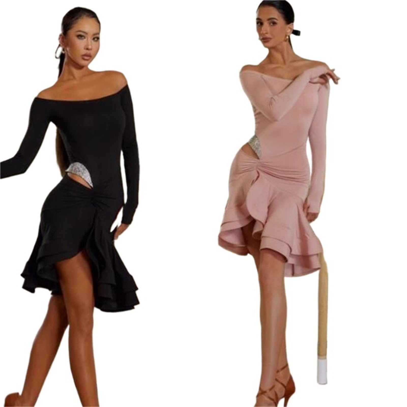 Latin Tanzkleid Latein-Tanzkleid Latein-Kleid Tango-Kleid Fransen Latein-Kleider Für Tanz