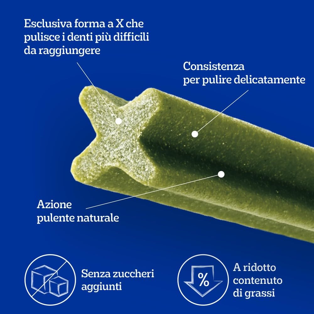 Pedigree Dentastix Fresh 56 Snack per la Igiene Orale (Cane Grande 25 kg+) 154 g 4 Bastoncini - 14 Pacchetti (56 Bastoncini in totale)