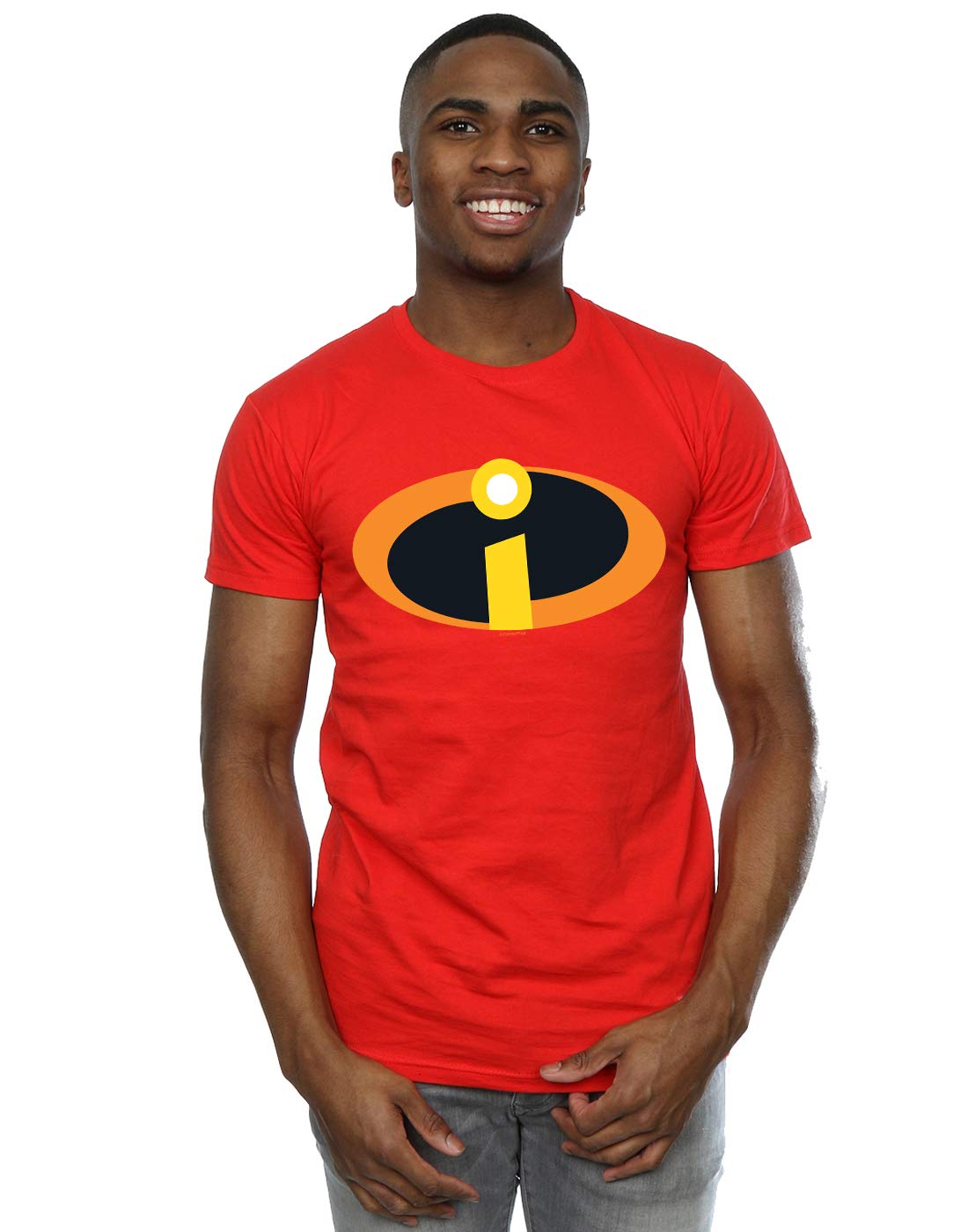 Disney Men's The Incredibles Costume Logo T-Shirt Red XXX-Large