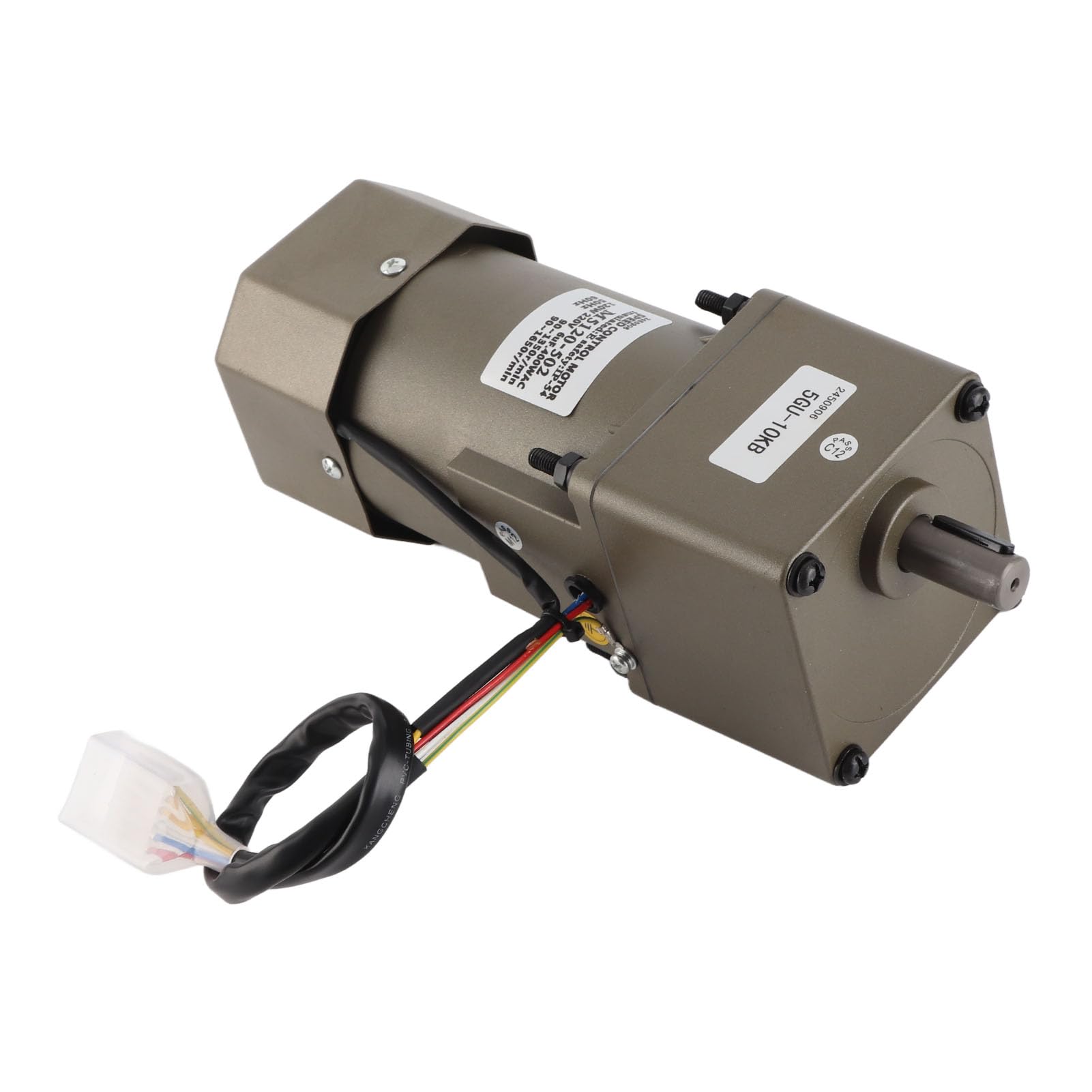 Motor de Engranajes Caja de Engranajes de Reducción Asíncrona Monofásica 120 W Velocidad Ajustable Reversible 90 a 1650 RPM 4 Polos para la Industria del Embalaje Equipos de Transporte