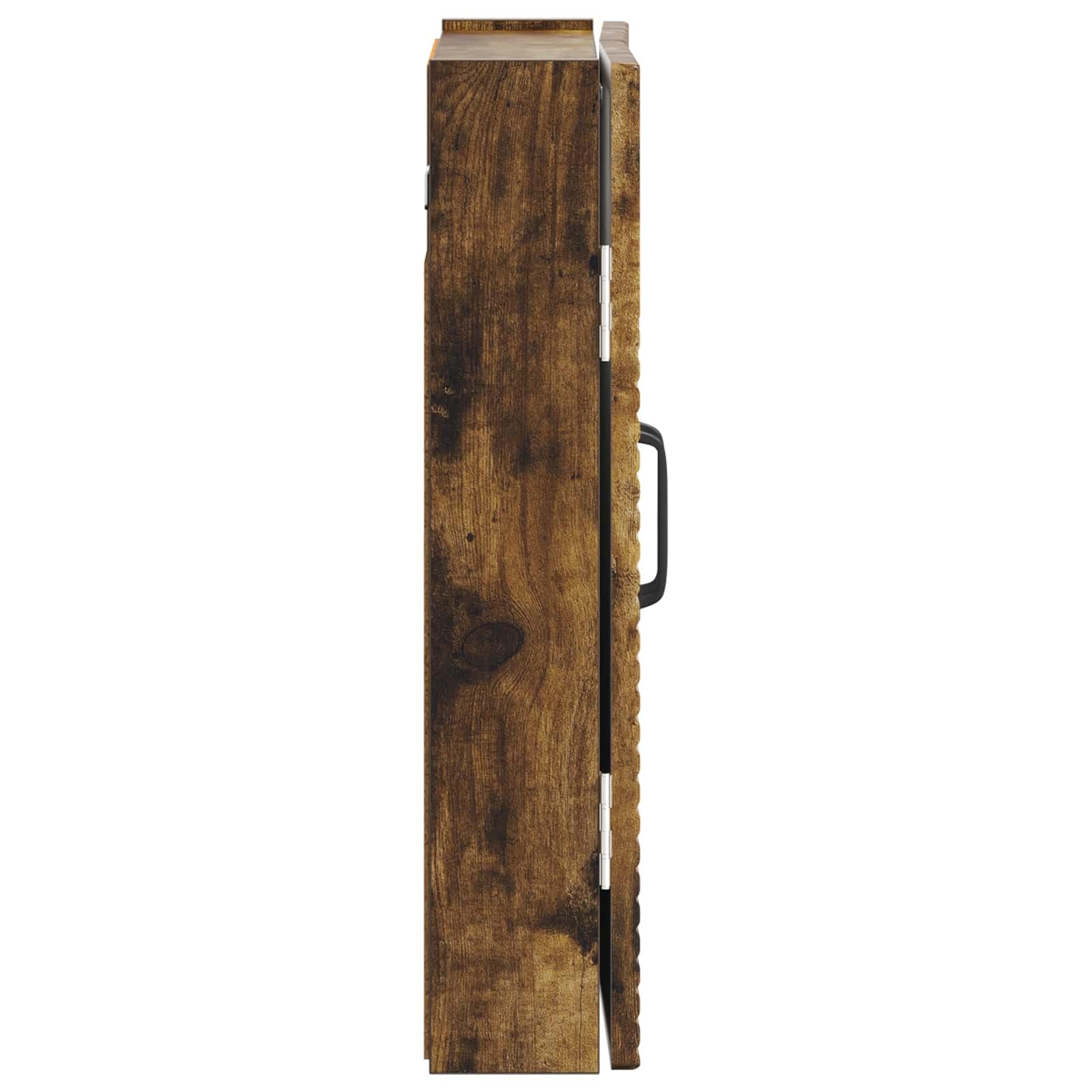 Dartboard Schrank Utrecht Raucheiche 52,5 x 10,5 x 53,5 cm,Dart-Rückwände,897770