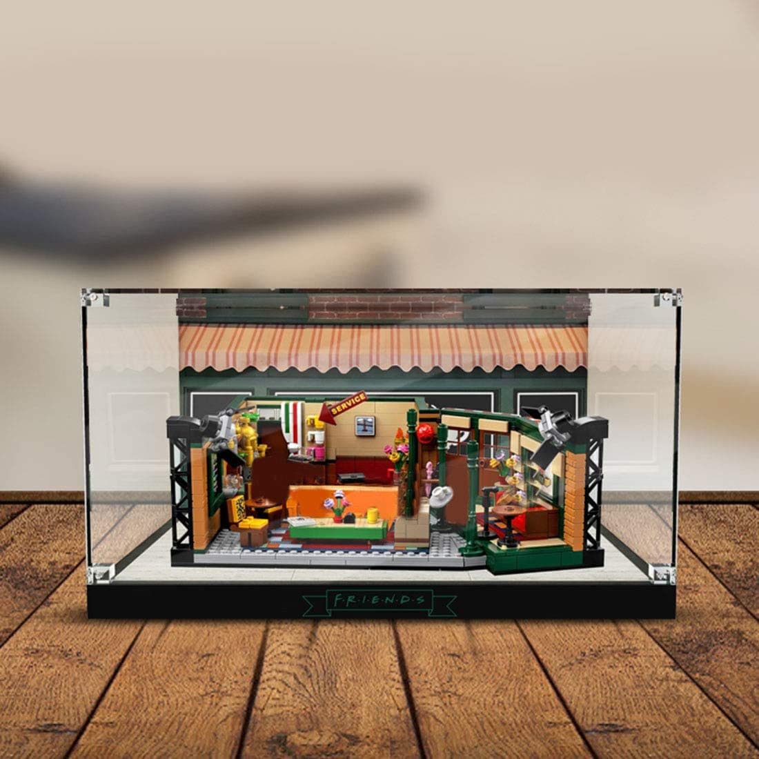 Acrilico Vetrina Teca Compatibile con Lego 21319 Ideas Central Perk 25° Anniversario di Friends, A Prova di Polvere Vetrina in Acrilico Acrylic Display Case per 21319 (Modello Lego Non Incluso)