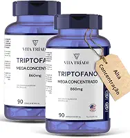 Triptofano Concentrado 860mg 180 cápsulas - Vita Tríade