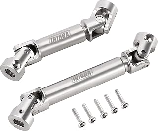 INJORA Drive Shaft Steel Front Rear Center Shaft for TRX4M 1/18 RC Crawler Upgrade,2PCS