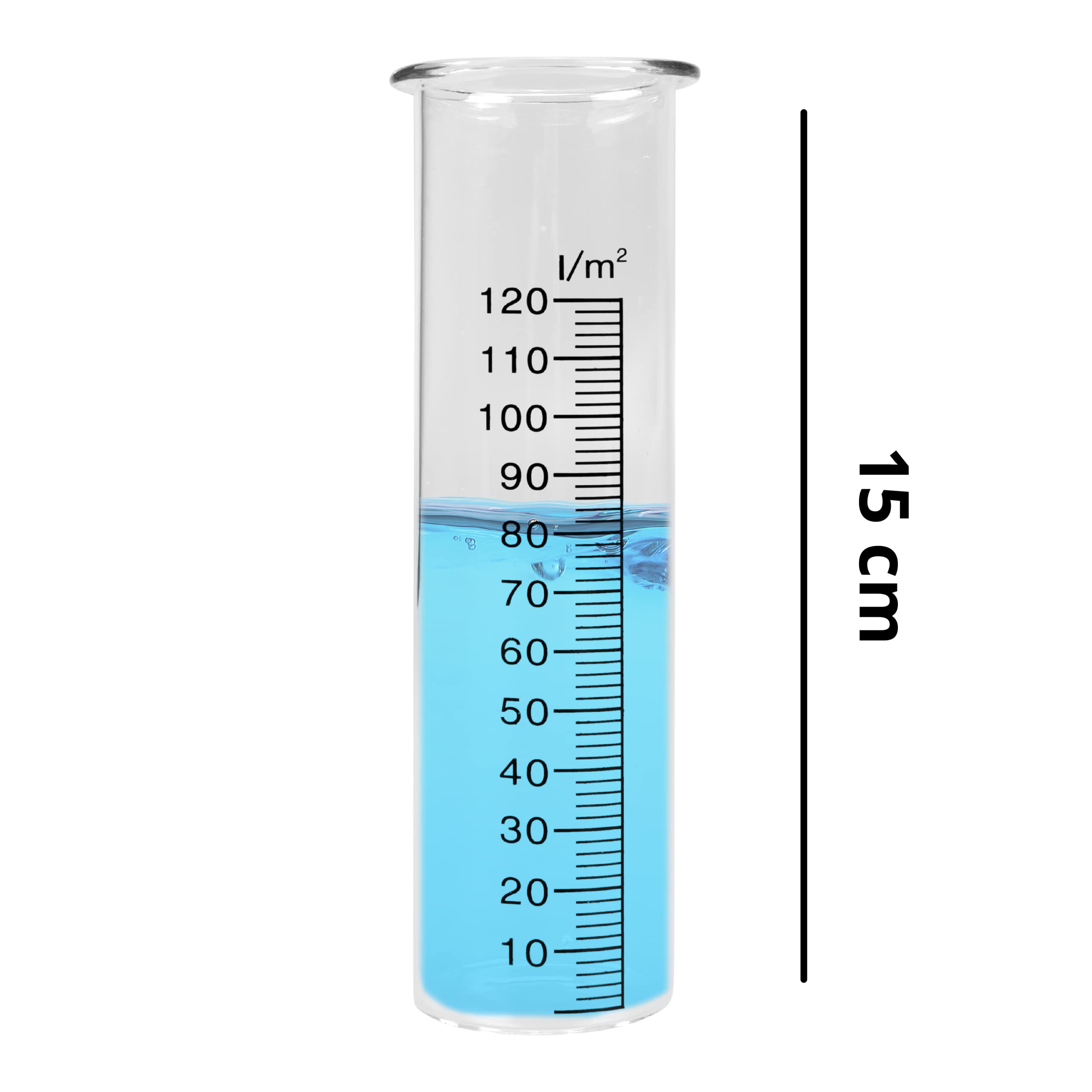 2 stuks regenmeters, vorstbestendig, regenmeter, reserveglas voor