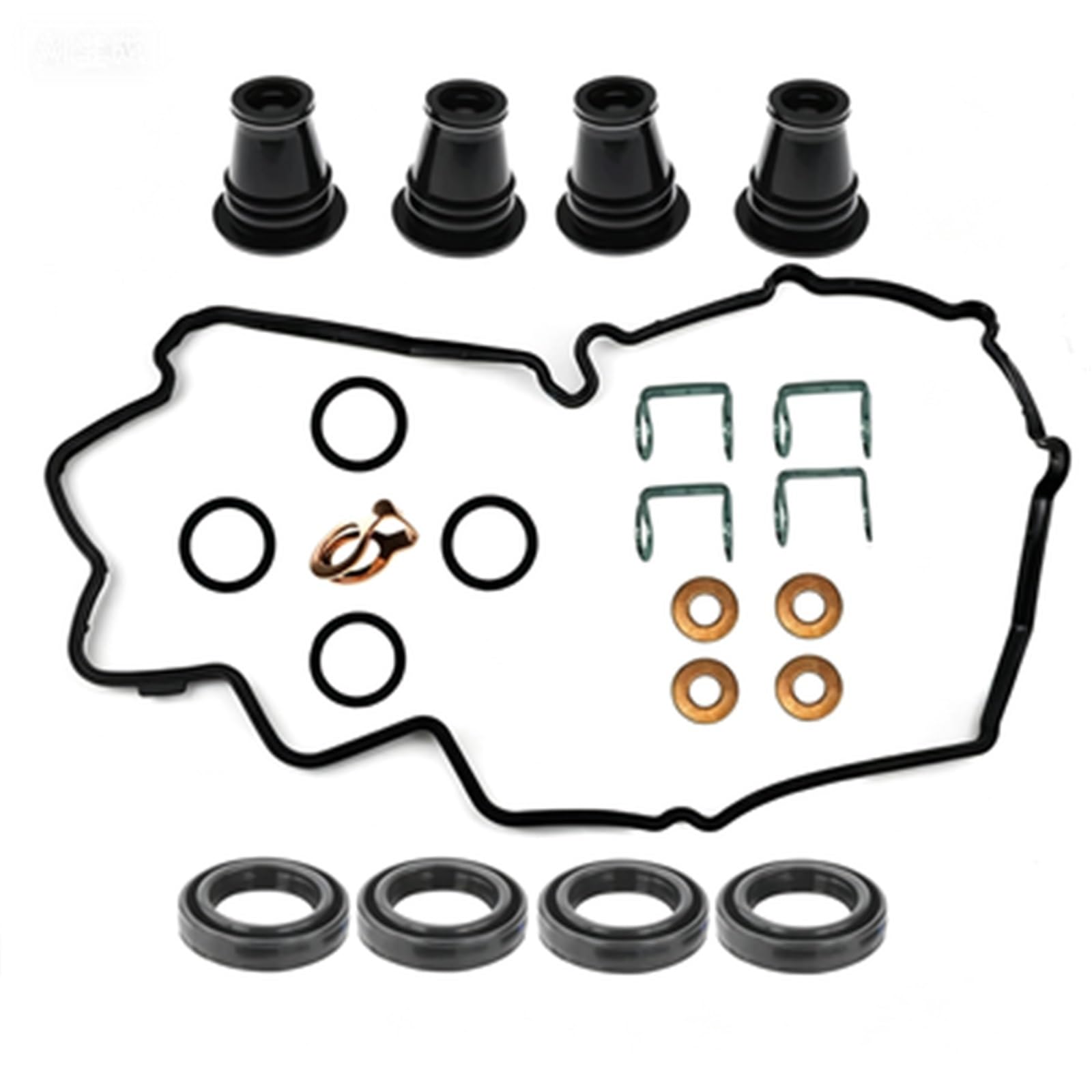 Valvola Rocker Copertura Guarnizione Rondelle Iniettore Kit Di Tenuta Per Nissan Per Navara D40 Per Pathfinder R51 YD25 YD25DDTI Guarnizione sfiato(Color5)