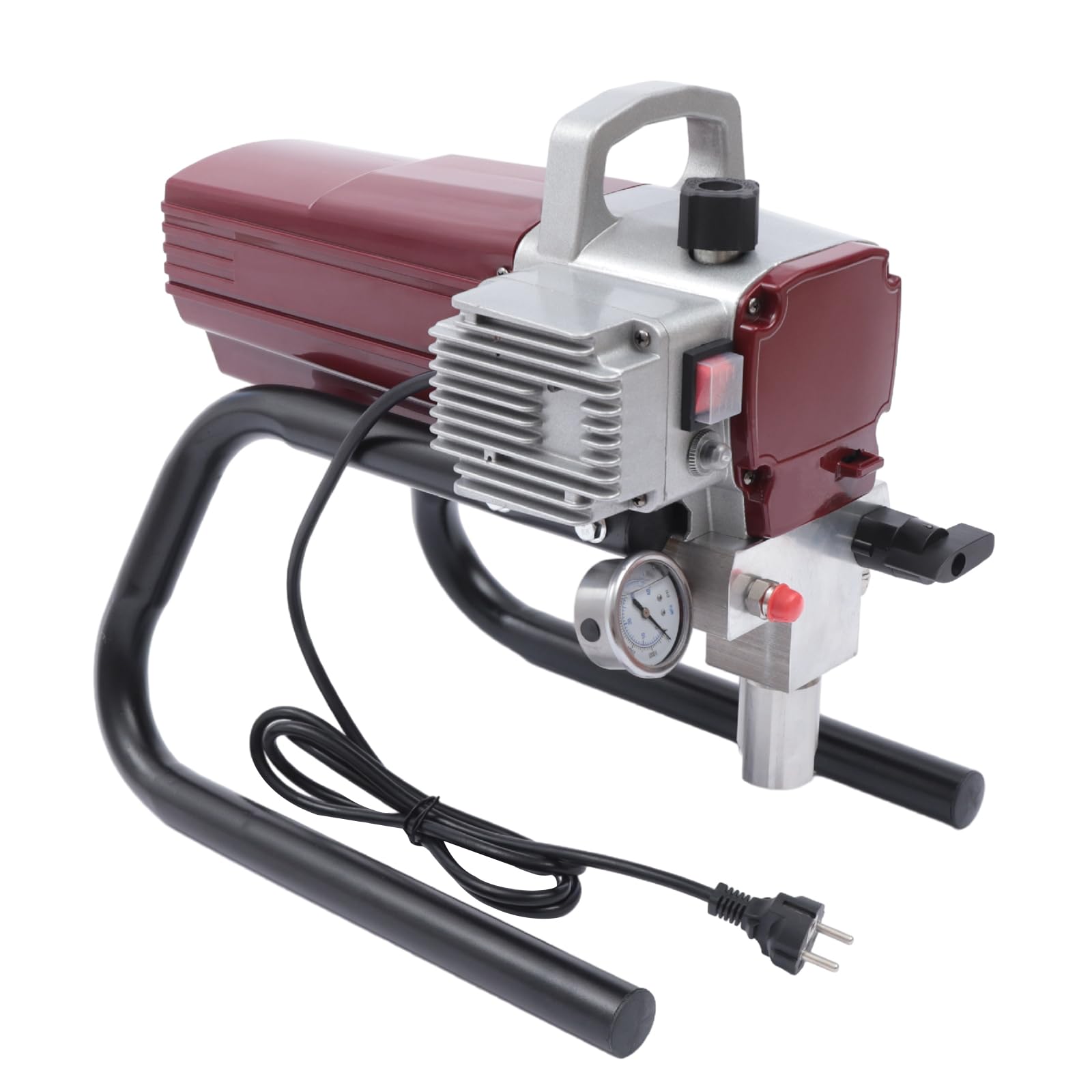 Airless - Pulverizador de pintura para fachadas (1800 W, acero inoxidable, 1,8 L/min, con tubo de salida de 50 m, para edificios industriales, paredes exteriores